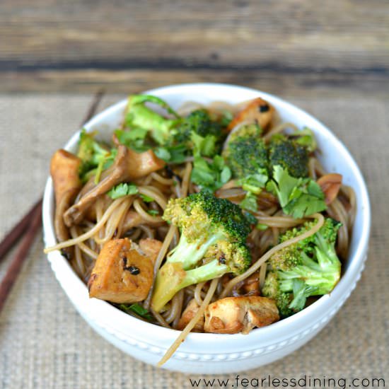 Buckwheat Vermicilli Stir Fry