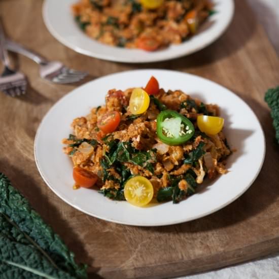 Spanish Cauliflower Rice with Kale