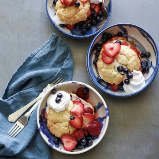 Strawberry Blueberry Shortcakes