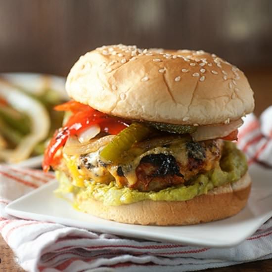 Chicken Fajita Burgers