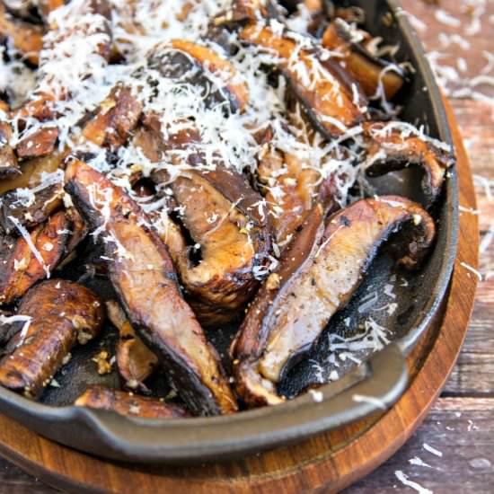 Garlic portobello mushrooms