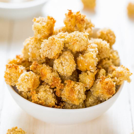 Parmesan Chickpeas with Ranch Dip