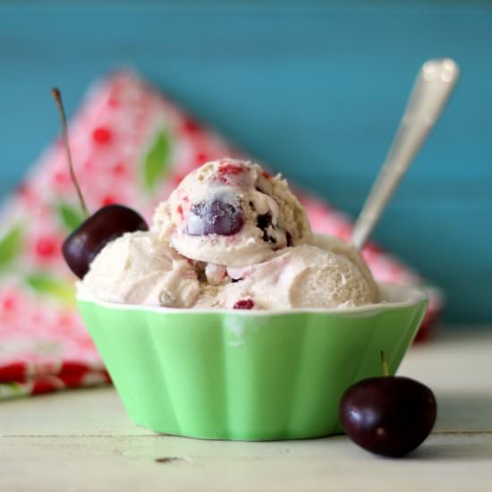 Cherry Bourbon Vanilla Ice Cream