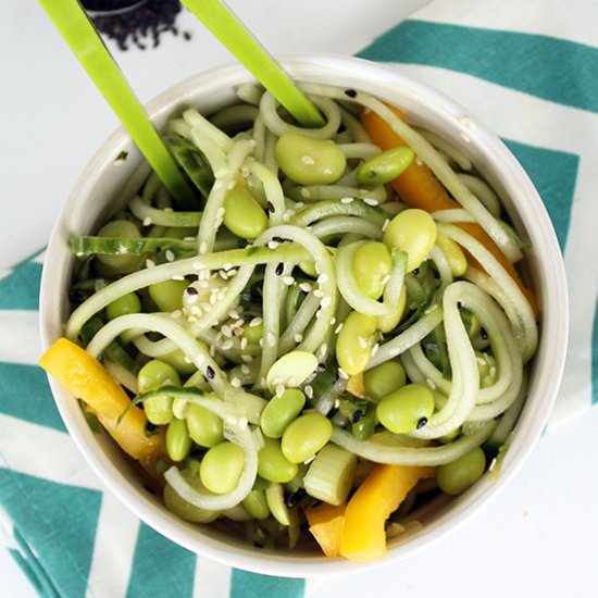 Sesame Ginger Cucumber Noodles