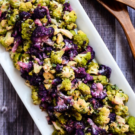 Colorful Roasted Cauliflower Salad