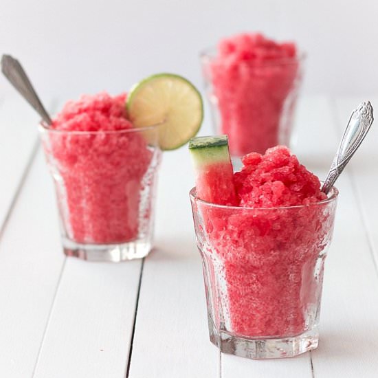 Watermelon Lime Granita