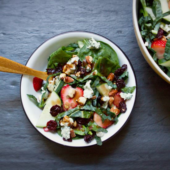 Spinach, Strawberry, & Kale Salad