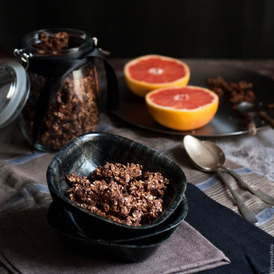 Chocolate Granola with Tahini