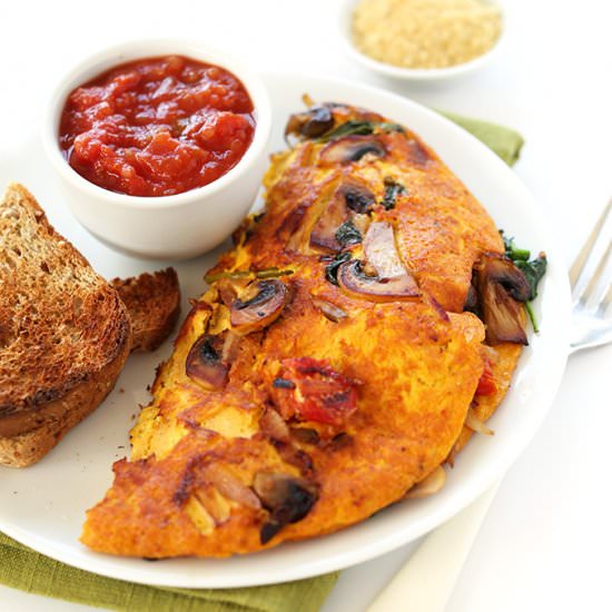 7 ingredient Vegan Omelet!