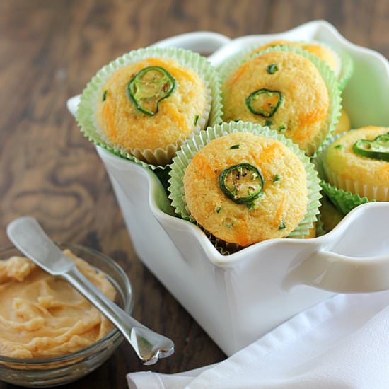 Cheddar Jalapeno Corn Muffins