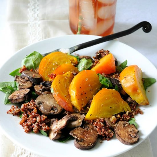 Roasted Beetroot Lentil Salad