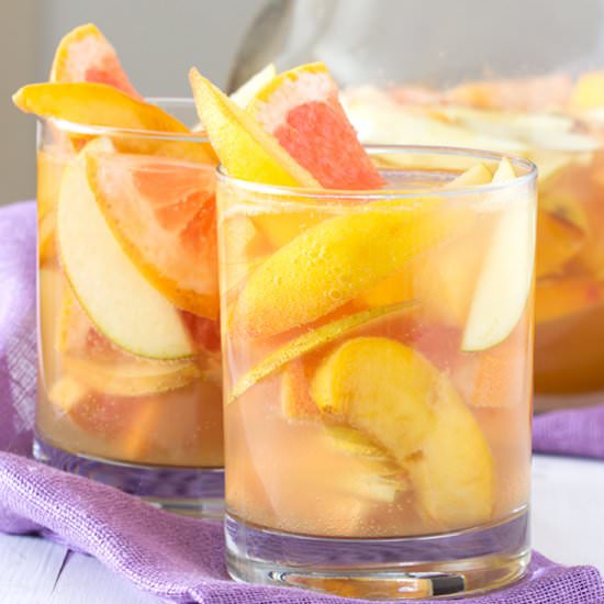 Peach Grapefruit Sangria