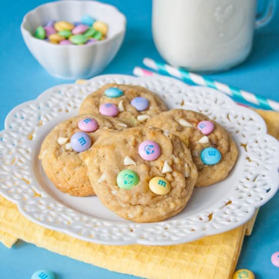 Soft Baked M&M Cookies with Quinoa