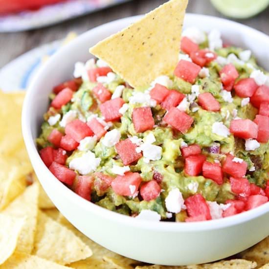 Watermelon Feta Guacamole