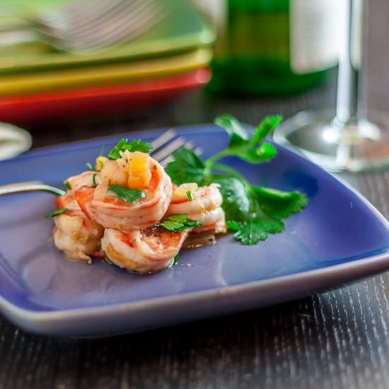 Shrimp with Tomato and Onion Tapas