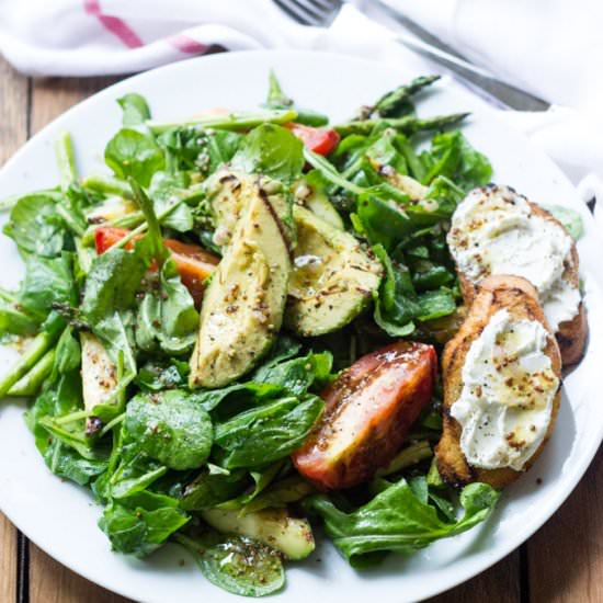Grilled Vegetable and Arugula Salad