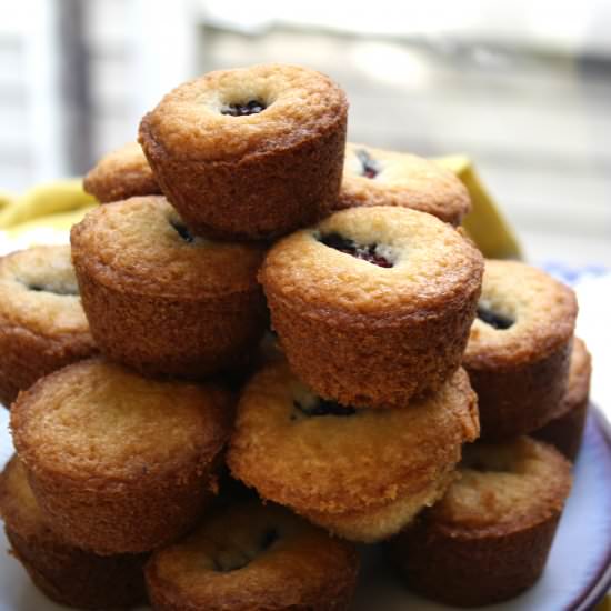 Blackberry Mascarpone Cakes