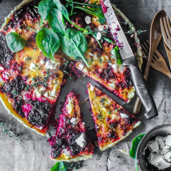 Beetroot and Feta Tart