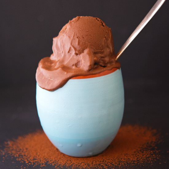 Fudgy Cocoa Avocado Ice-Cream