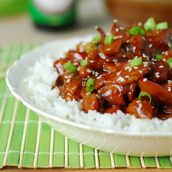 Slow Cooker Honey Sesame Chicken