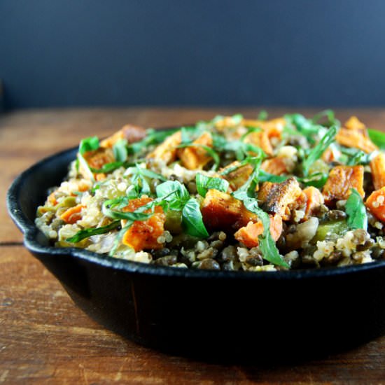 Smoky Quinoa Lentil Salad