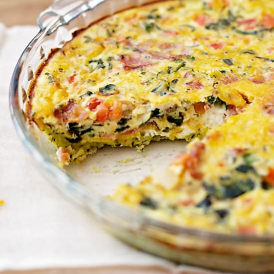 Zucchini Crust Quiche