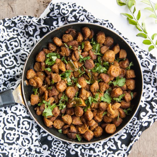 Stir Fried Soya Nuggets