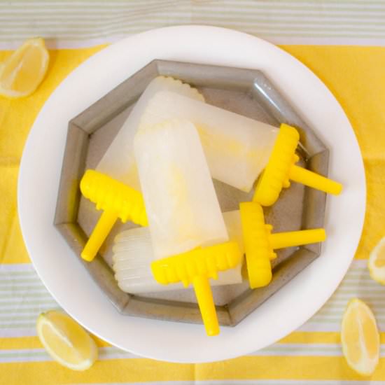 Elderflower and Lemon Ice Lollies