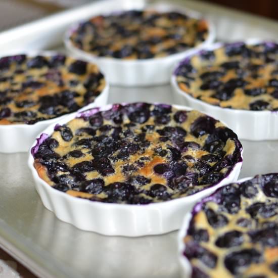 MIni Blueberry Clafoutis