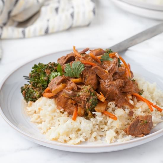 Crockpot Paleo Thai Beef Stew