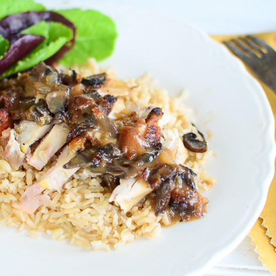 Grilled Chicken & Cream Sauce