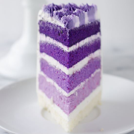 Purple Ombre Layer Cake