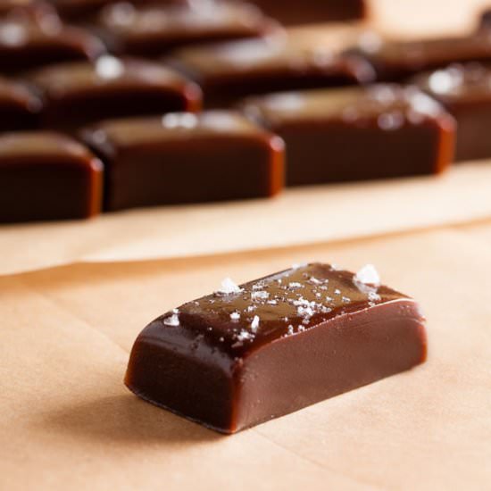 Chocolate Espresso Caramels