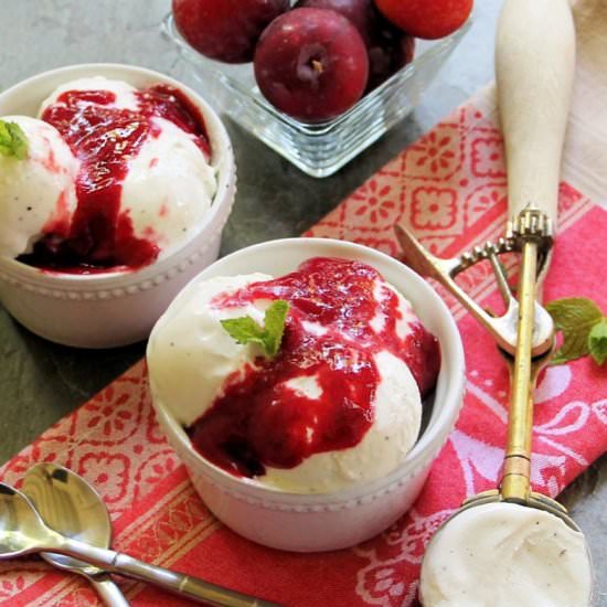 Roasted Summer Plum Sauce