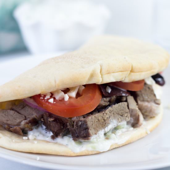 Lamb Pita with Tzatziki