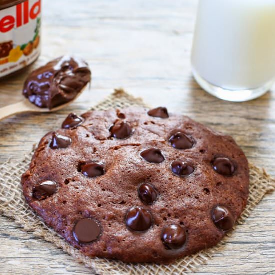 Microwave Nutella Cookie