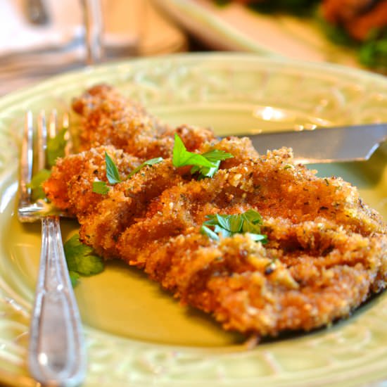 Panko Crusted Veal Cutlet