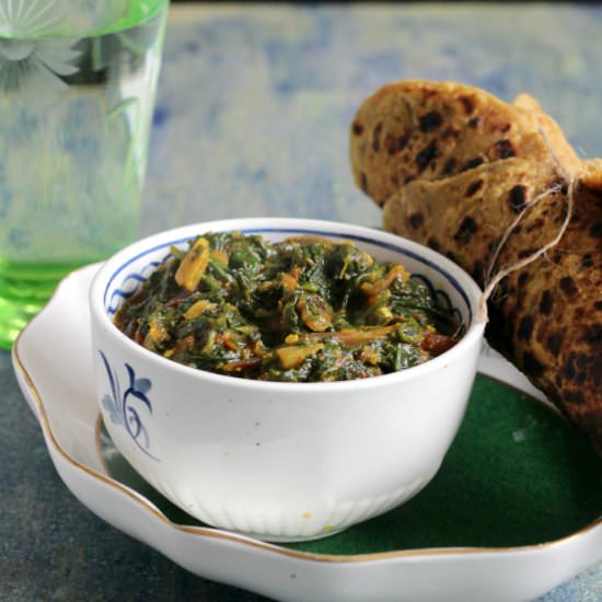 Spinach Stir Fry-Indian Style