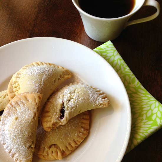 Blueberry Sugar Cookie Crescents
