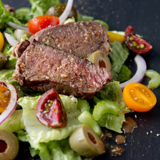 Tri Tip Salad and Bloody Mary Salsa
