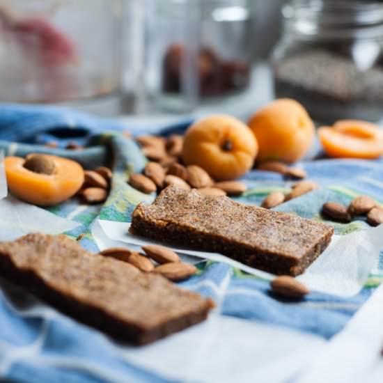 Apricot Almond Chia Bars