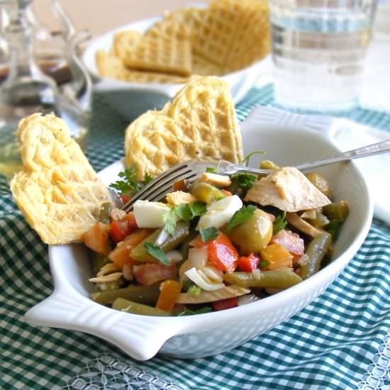 Ensalada con Gofre