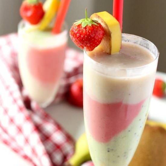 Strawberry Kiwi Banana Smoothie