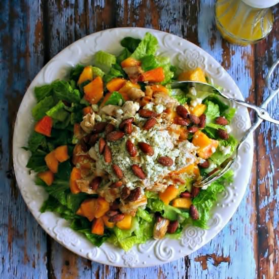 Chopped Chicken Salad with Peaches