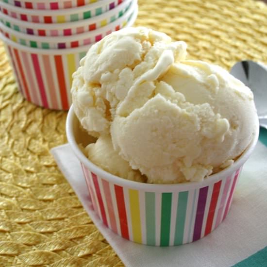 Lemon Vanilla Ice Cream