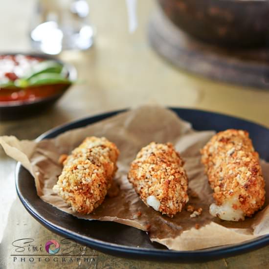 Chipotle Mozzarella Sticks (Baked)