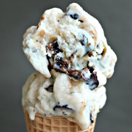 Fig Mint Ice Cream
