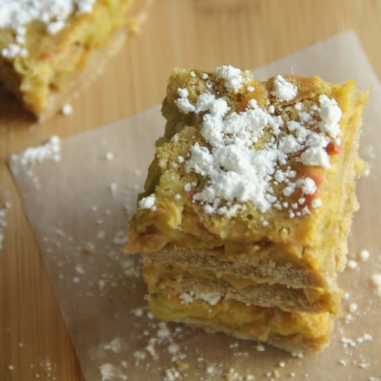 Lemon Rhubarb Bars