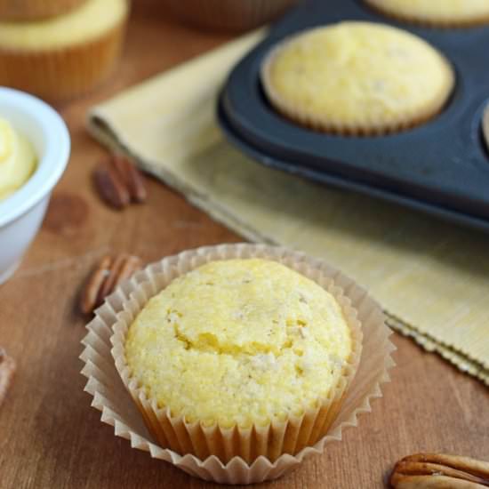 Orange and Pecan Cornbread Muffins