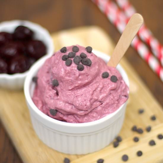 Guilt Free Cherry Ice Cream